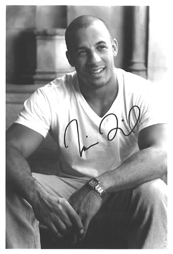 Vin Diesel autographs